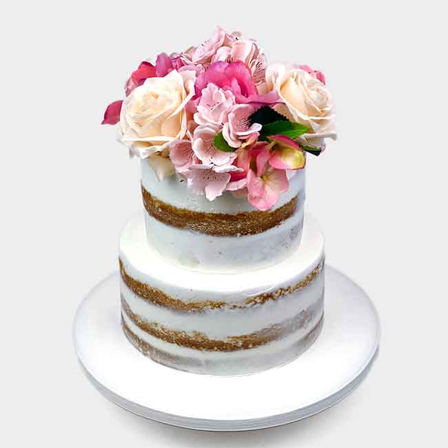 Naked Tiered Cake