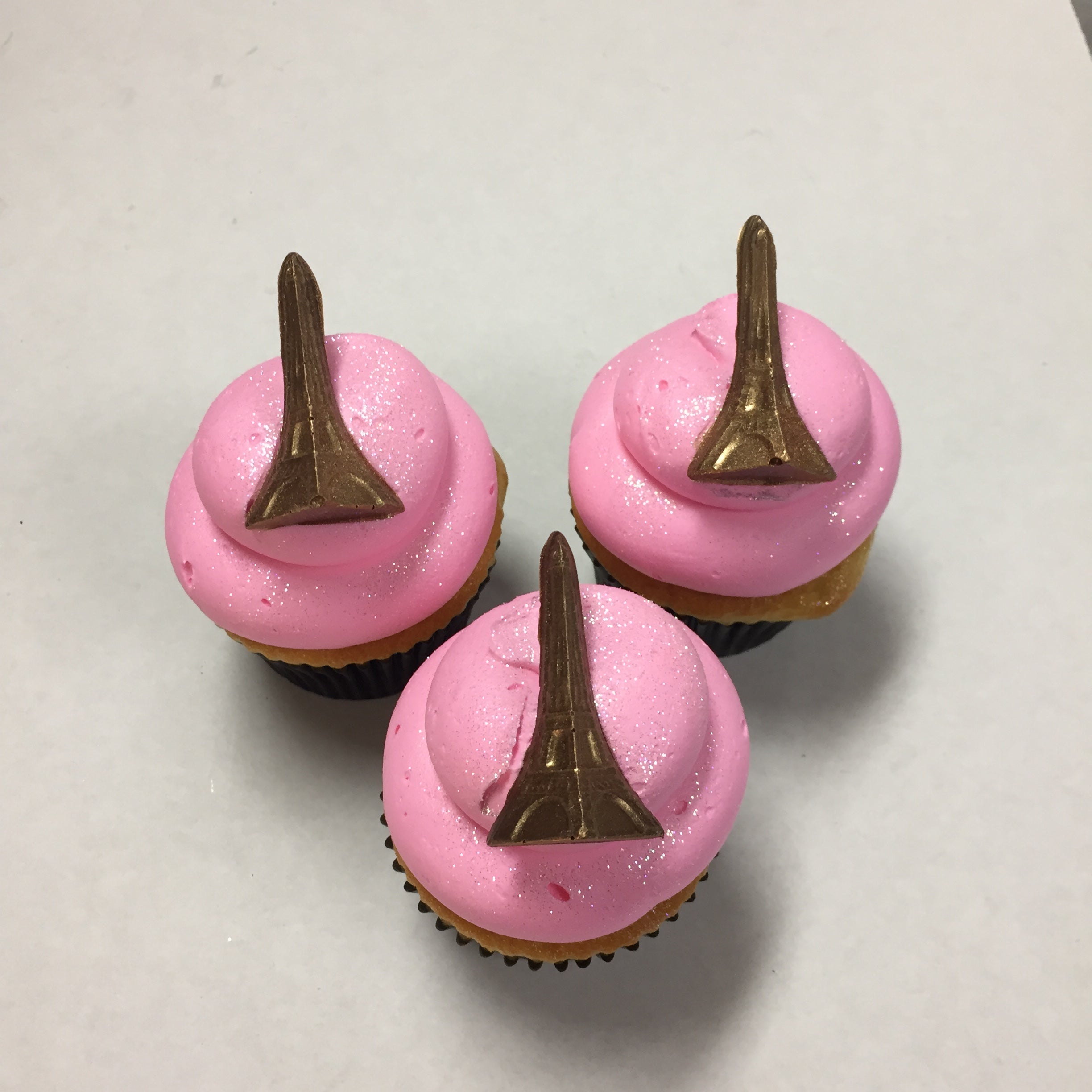 Chocolate Eiffel Tower with a Touch of Gold