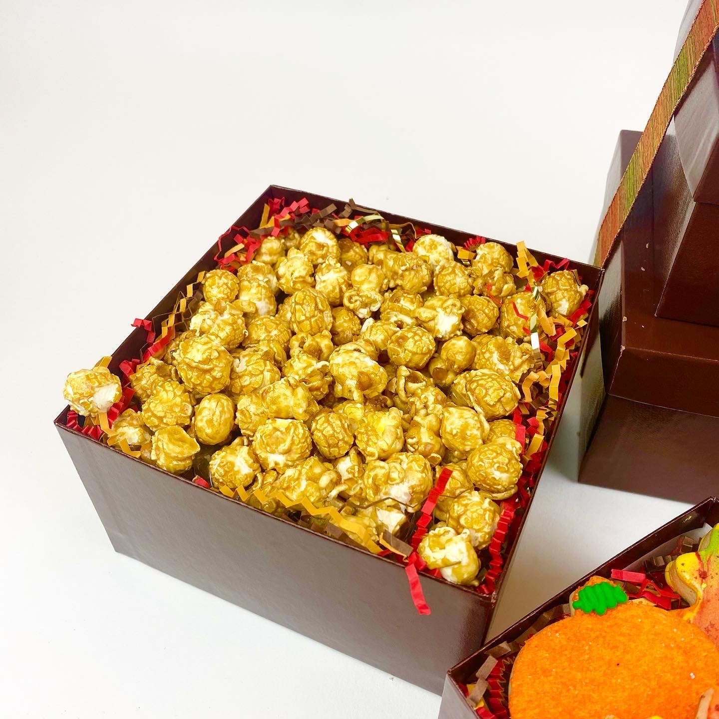 box with caramel