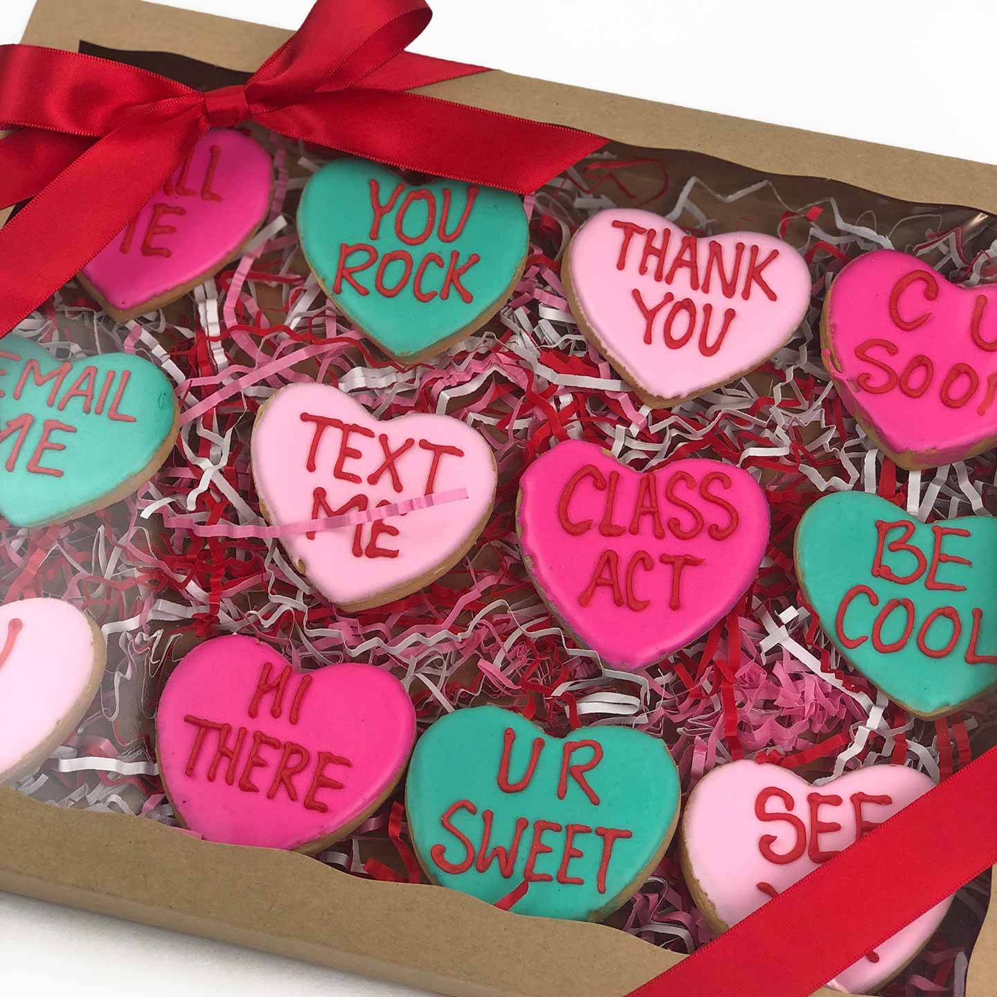 Valentine’s Day Conversation Heart Cookies