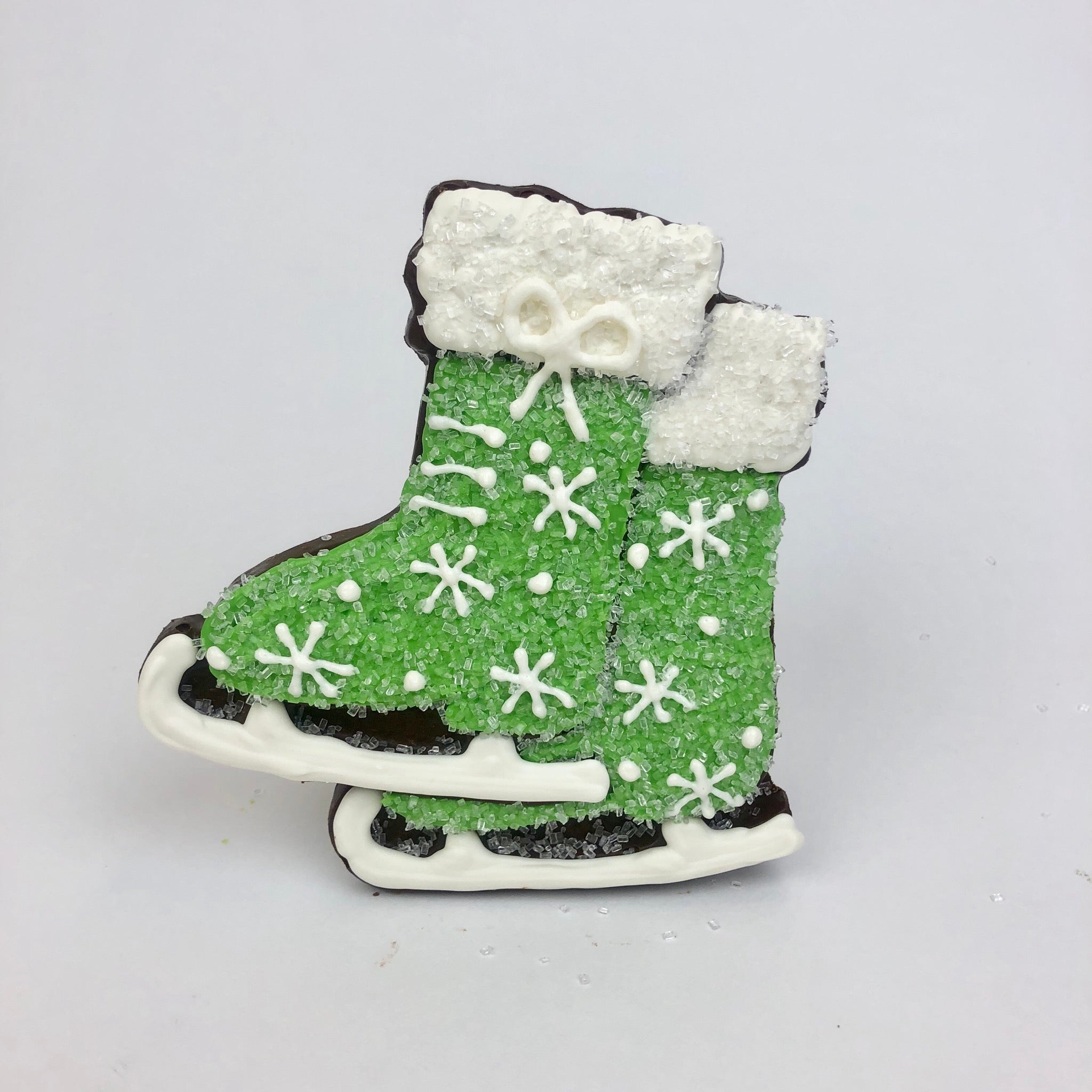Chocolate Crispy Ice Skate in green