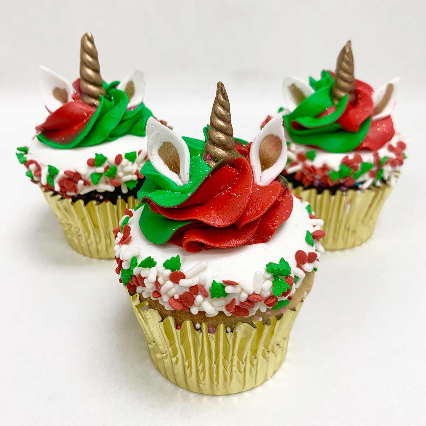 Christmas unicorn Cupcake