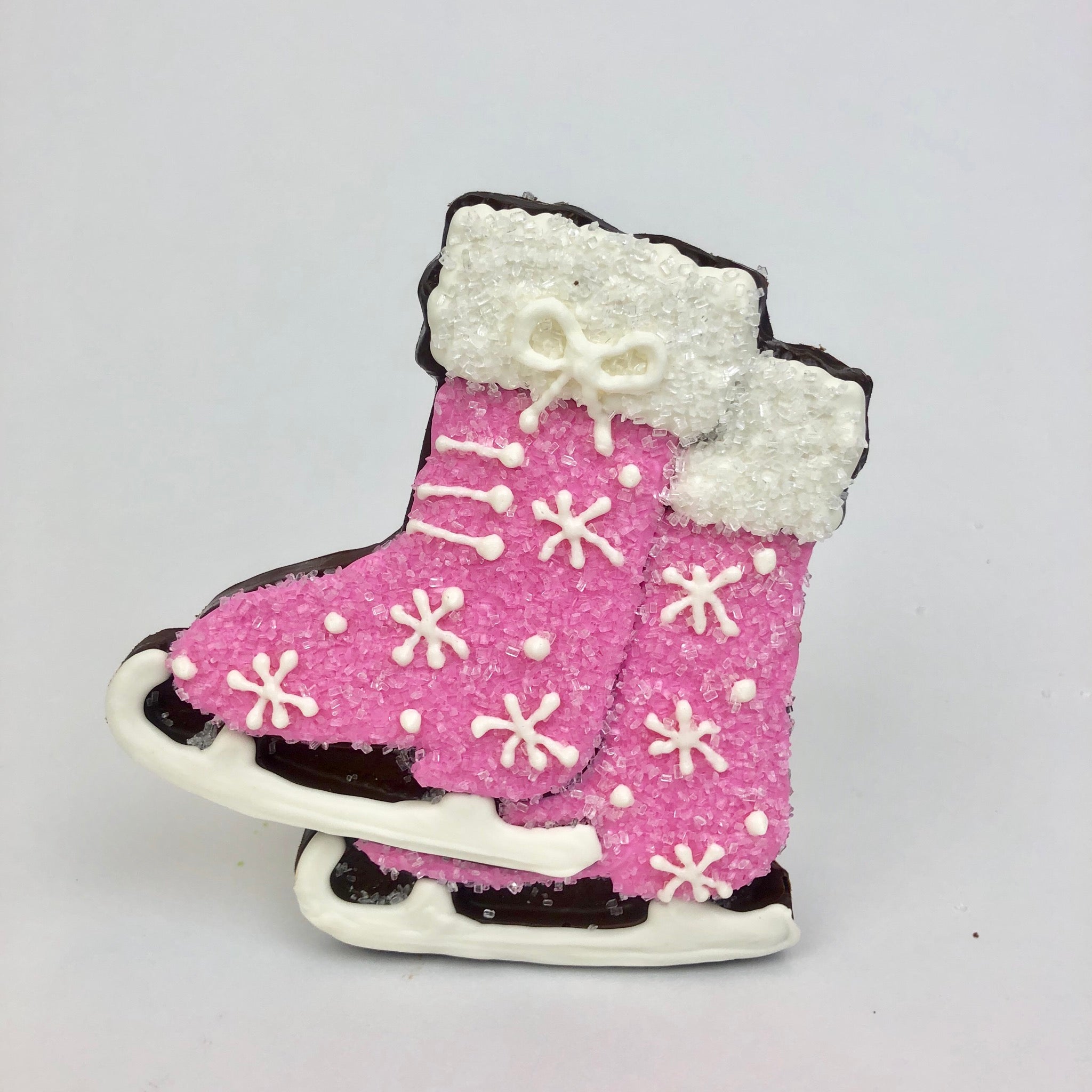 Chocolate Crispy Ice Skate in pink