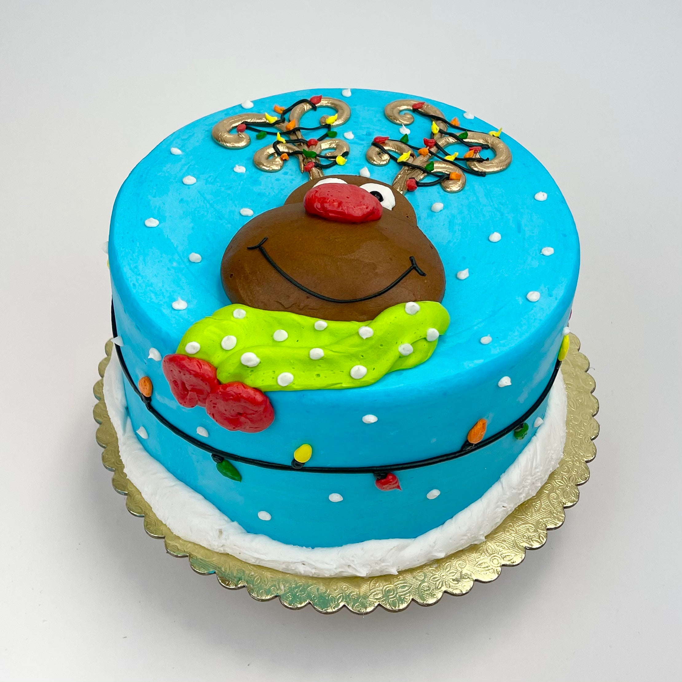 Rudolph and Lights Cake