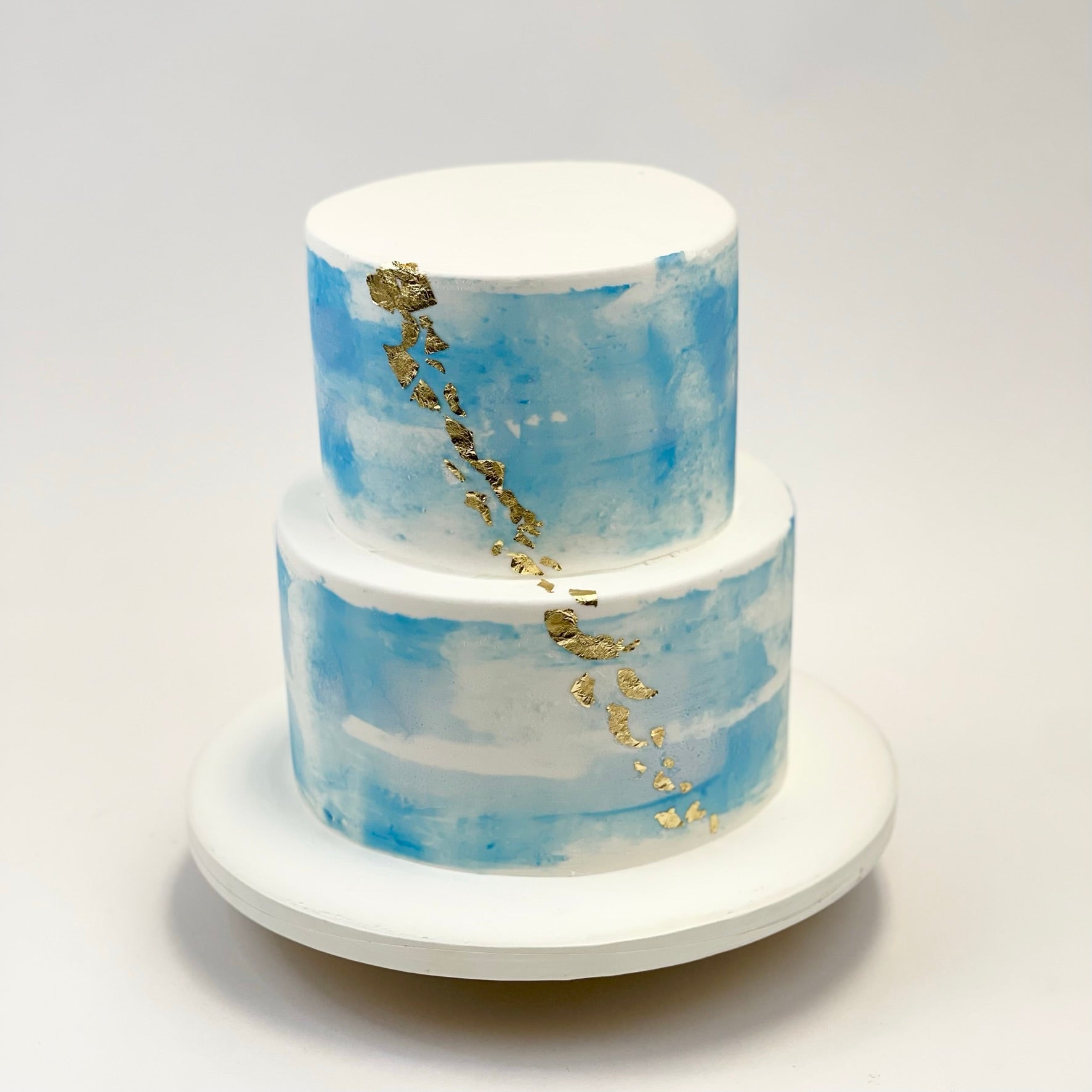 Shades of Blue Sheet Cake