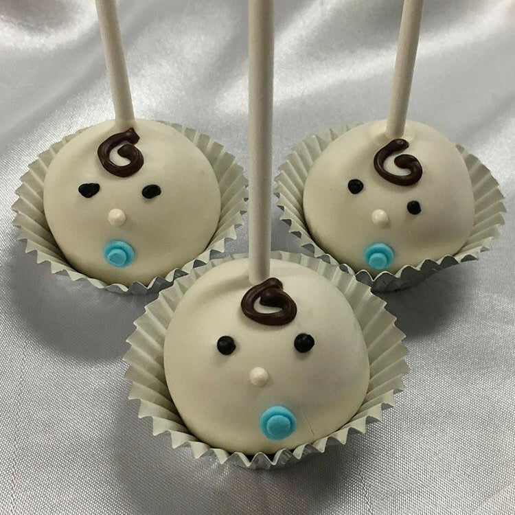 Baby Face Cake Pops: boy