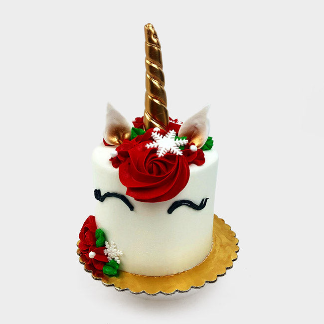 Christmas Unicorn Cake