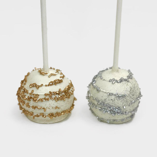 Silver and Gold Cake Pops