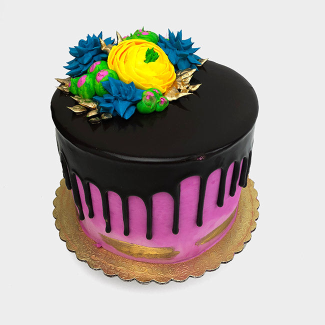 Pink with Chocolate Ganache