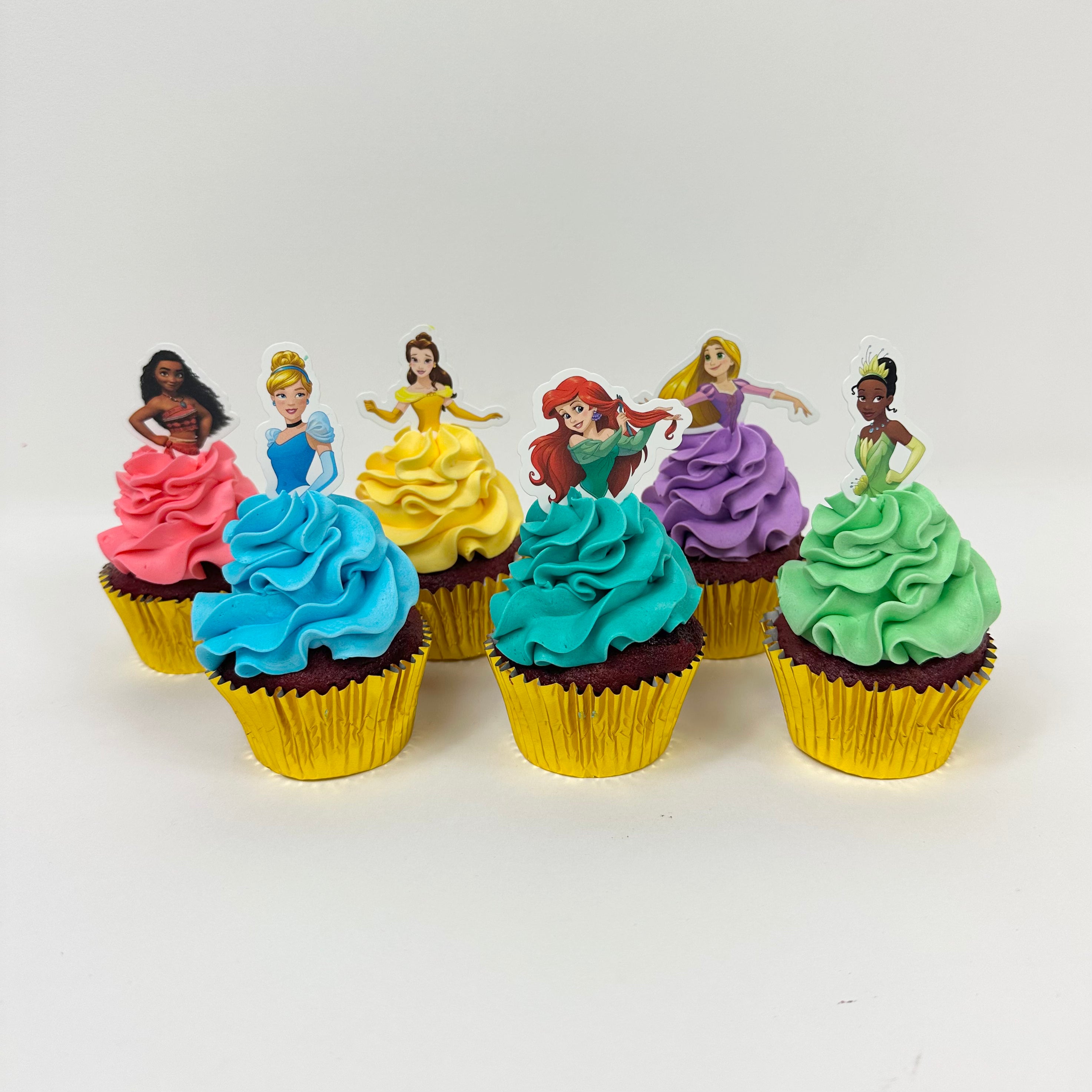 Princess Rosette Cupcakes