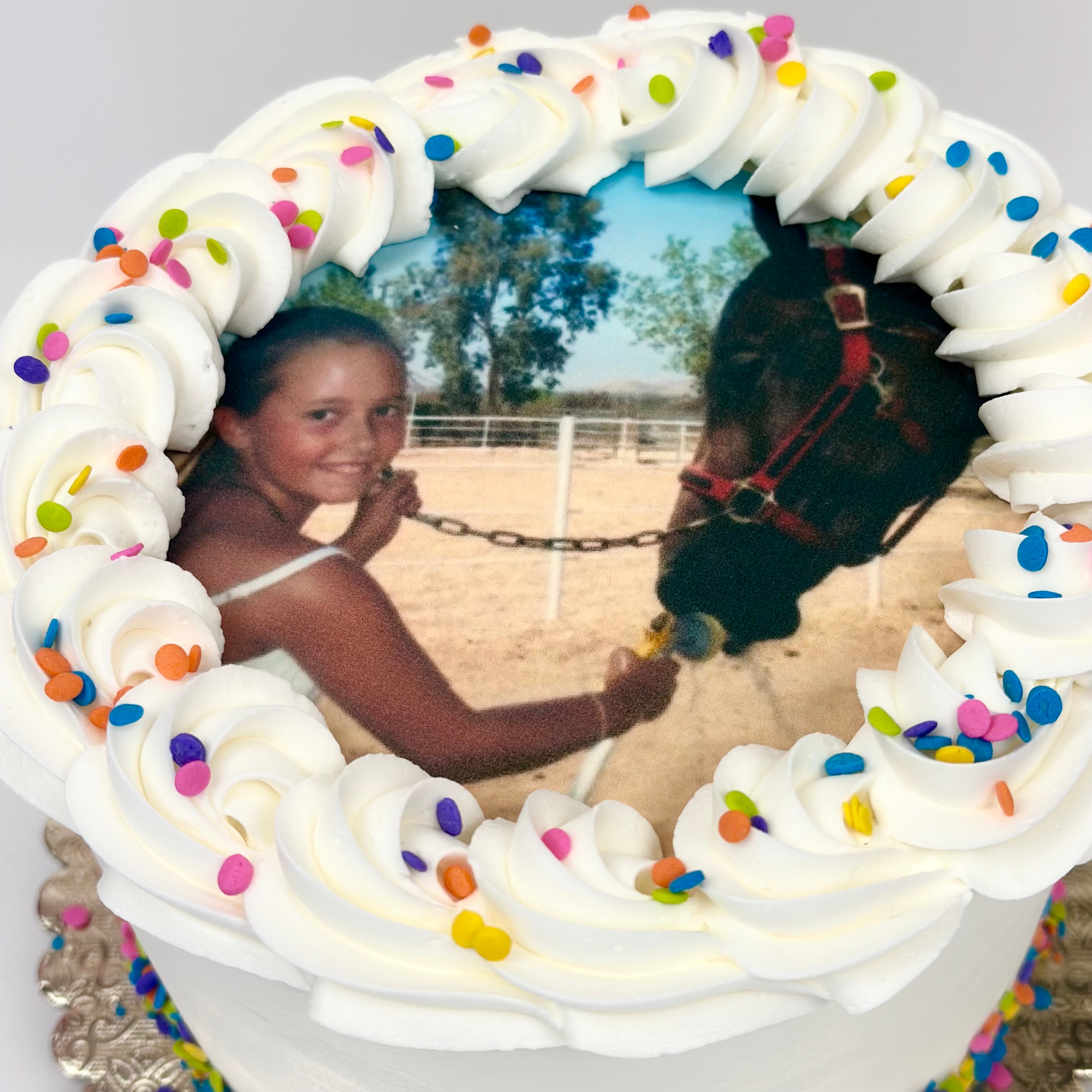 Edible Image Celebration Cake