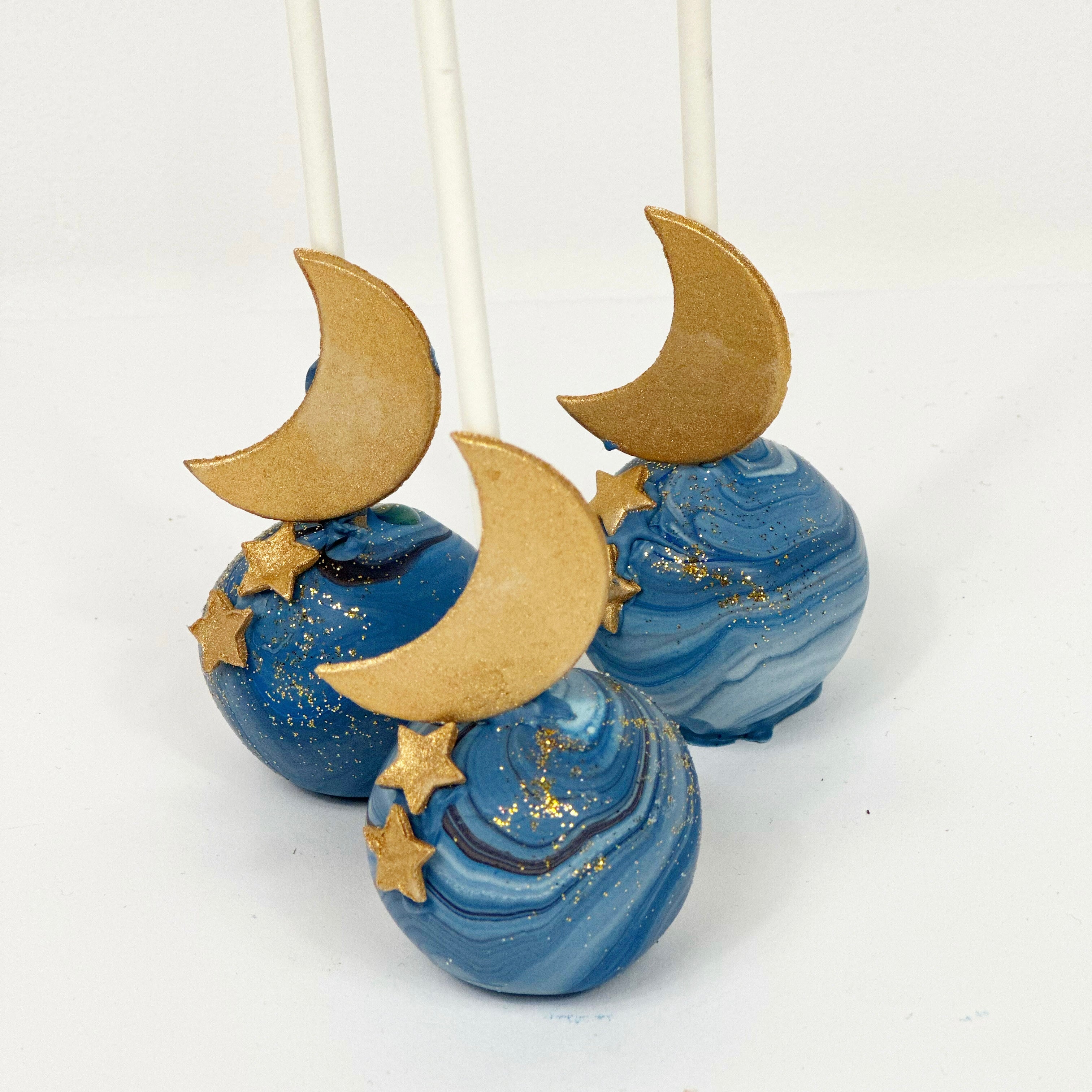 Moon and Stars Cake Pops