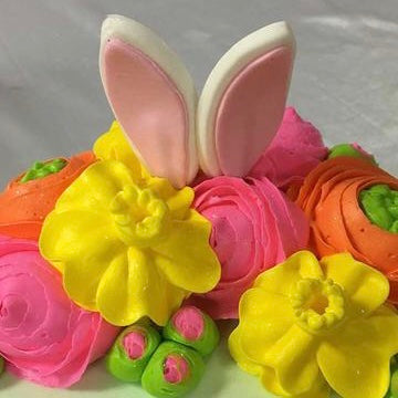 Bunny Ears Floral Cake