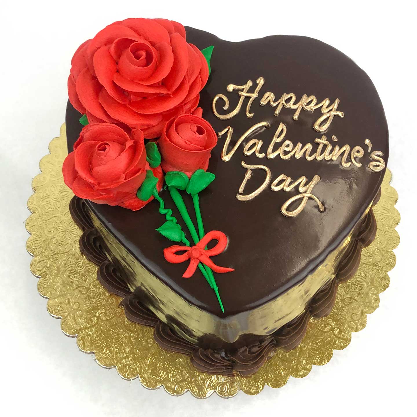 Valentine’s Chocolate Ganache Heart Cake