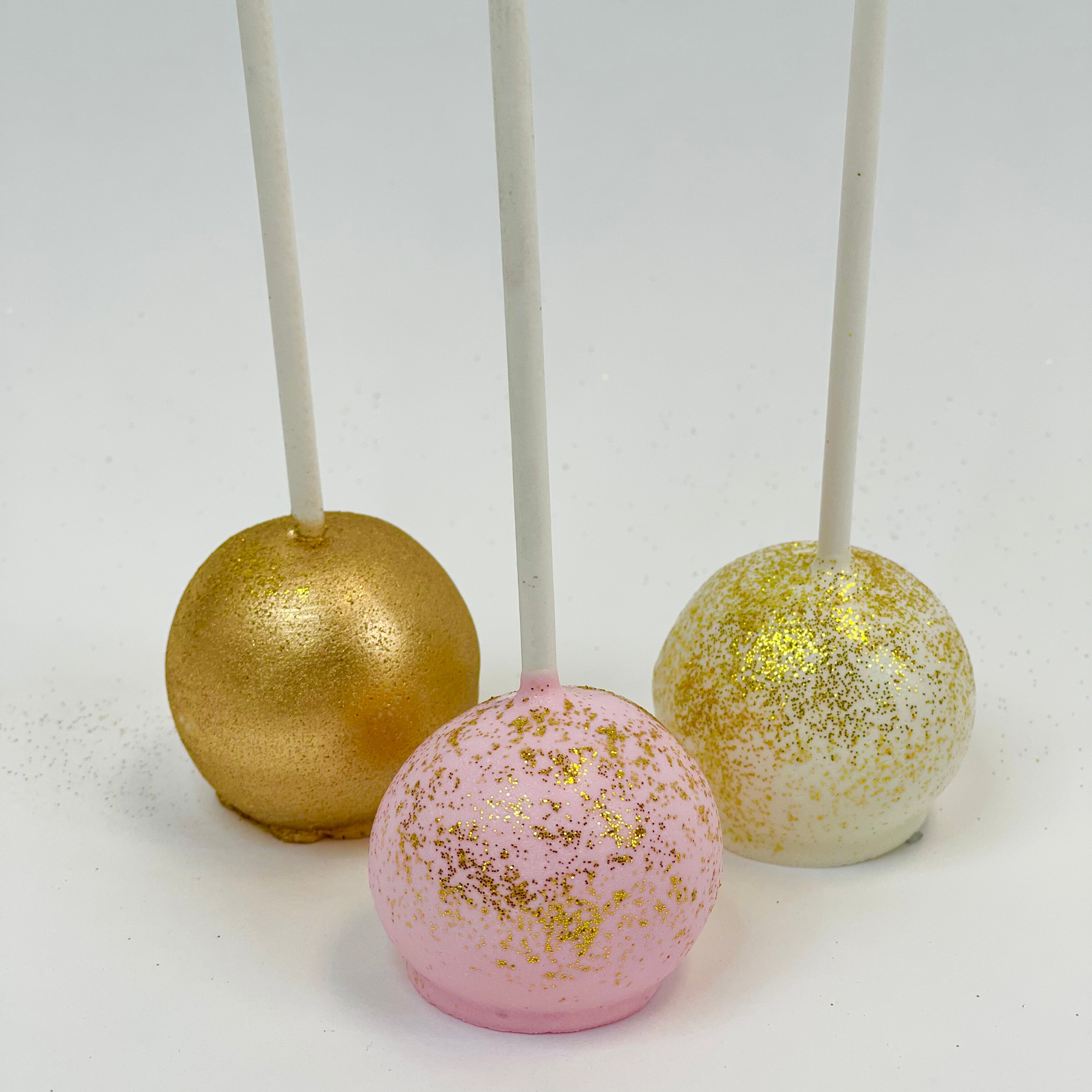 Gold Accented Cake Pops