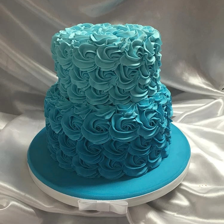 Rosette Bow Cake – 2 Tier | The SweetSide