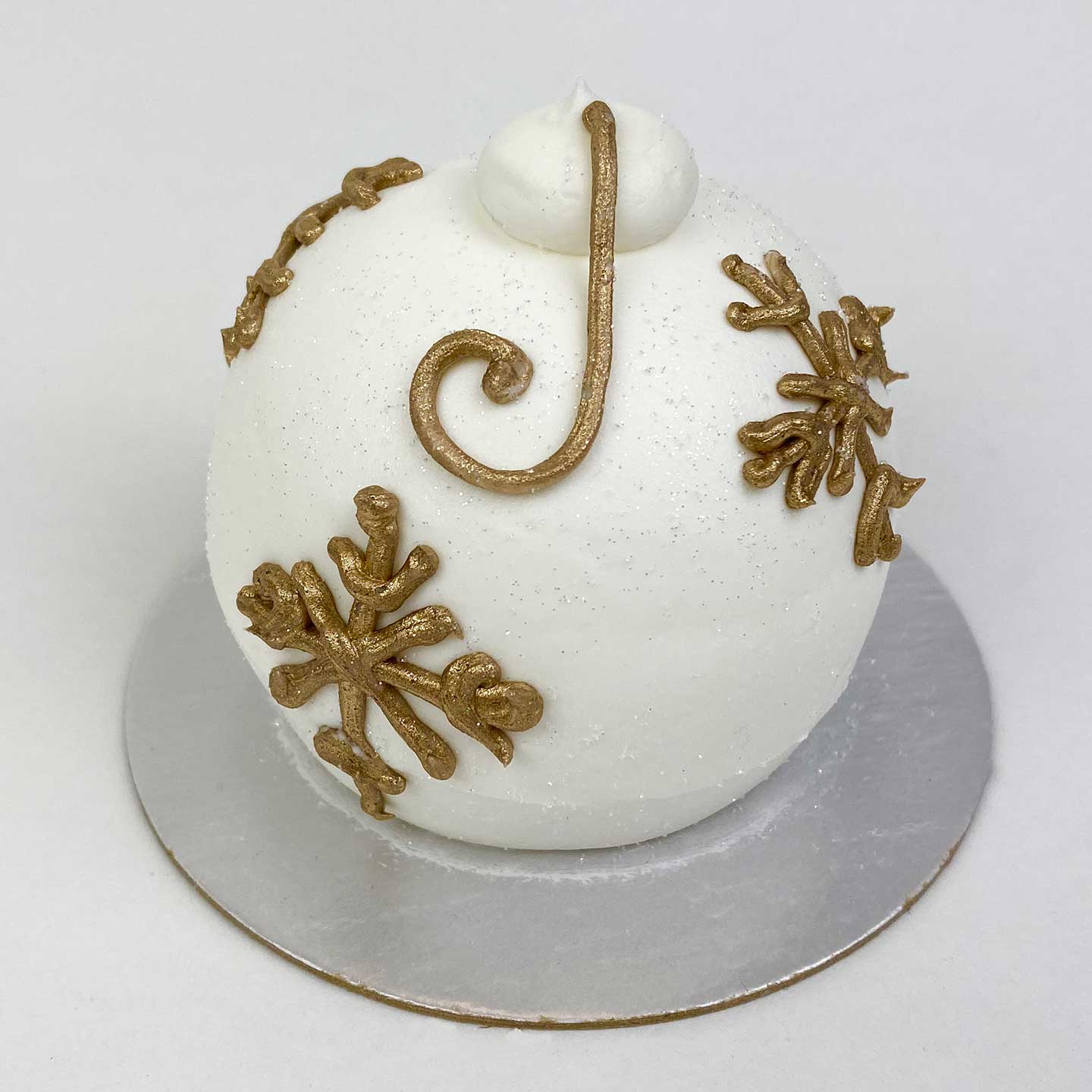 White Ornament 3D Cupcake