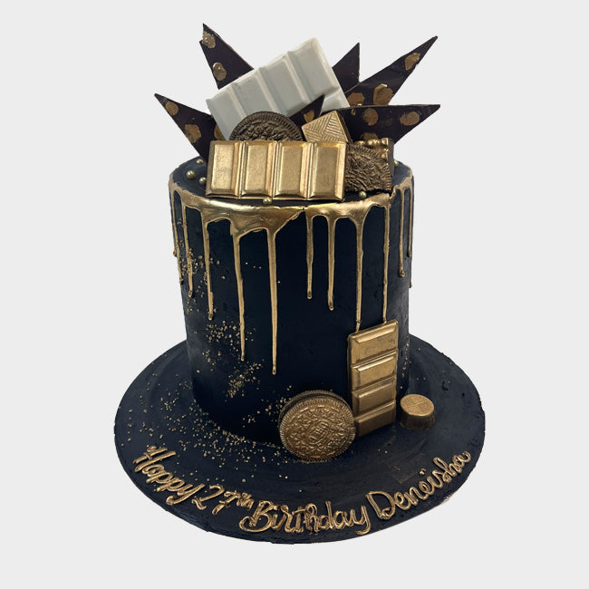 Black and Gold Cake