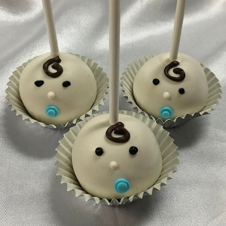 Christening cake pops for a baby boy – Popolate