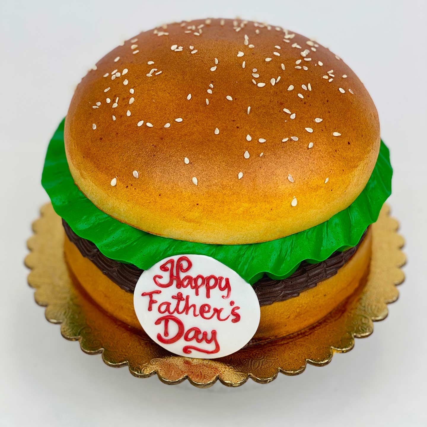 Father's Day Burger Cake
