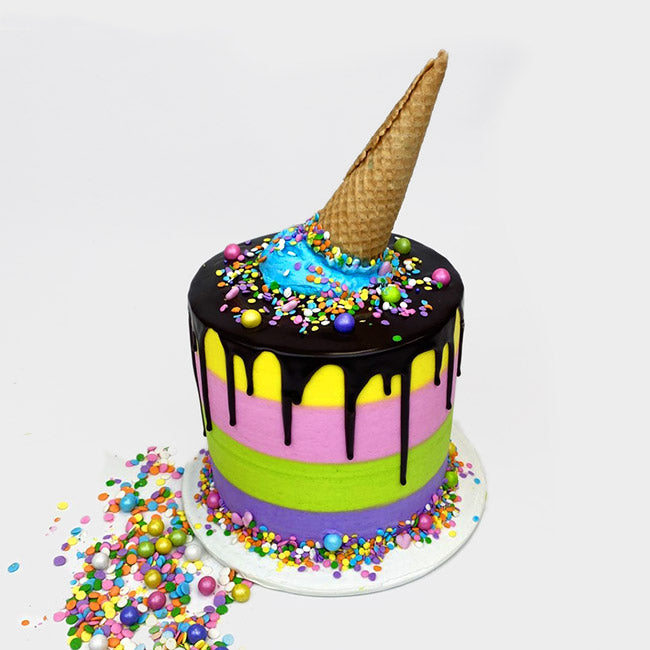Piñata Ice Cream Cake